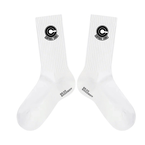 [PRE-ORDER] Dragon Ball Super : Super Hero Socks (CAPSULE CORP)/ White