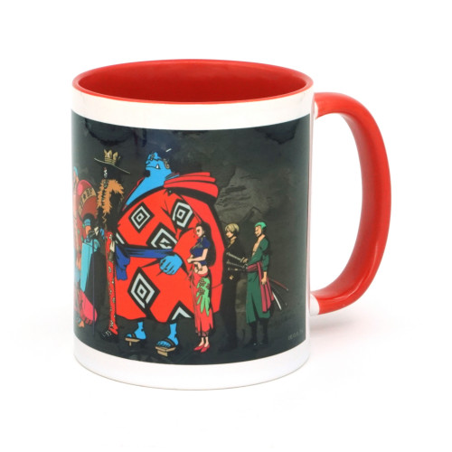 One Piece 1000 LOGS Ceramic Cup (10 characters, White/Red)
