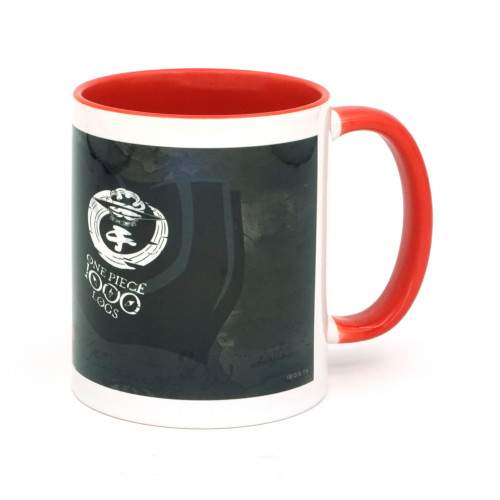 One Piece 1000 LOGS Ceramic Cup (Luffy, White/Red)