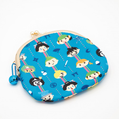 One Piece Mugi mugi pattern purse - Land of Wano character (blue)