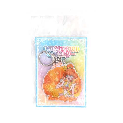 Tropical-Rouge! Pretty Cure Kirapika acrylic key chain - Cure Papaya